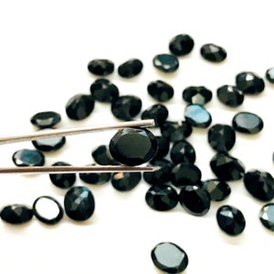 20 Pieces Black Onyx Hydro Quartz Cut Gemstone - Faceted Black Onyx Gemstone - Black Onyx Loose Gemstone - 8x10mm-15x35mm