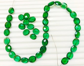 39 Pieces Top Quality Emerald Colour Hydro Quartz Loose Gemstone ! Emerald Full Drill Stone ! 62 Carat Loose Gemstone ! 5x8x10mm Loose Gems