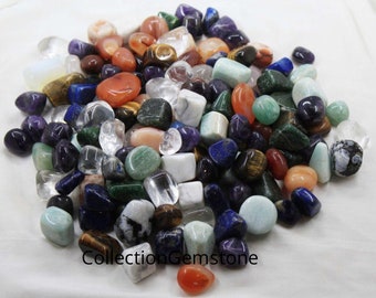 1,3,,5,10,25,50 Pieces Natural Mix Gemstone Tumble Lots - Crystal Tumble Lots Gemstone - Crystal Tumble Gems - Loose Tumble Gemstone