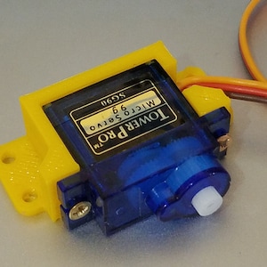 4 pcs Mini small Servo SG90 mount bracket / stand Horizontal , 3d printed by PETG material