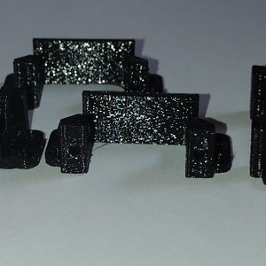 4 pcs Mini small Servo SG90 mount bracket / stand Horizontal , open for cable one both end. 3d printed by PETG material