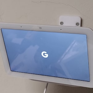 Google Nest Hub 2nd gen 7&quot; wall mount holder, Flexible, adjustable angle direction 3d printed material : PETG