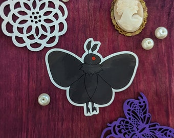 Mothman Cryptid Vinyl Sticker Moth Man