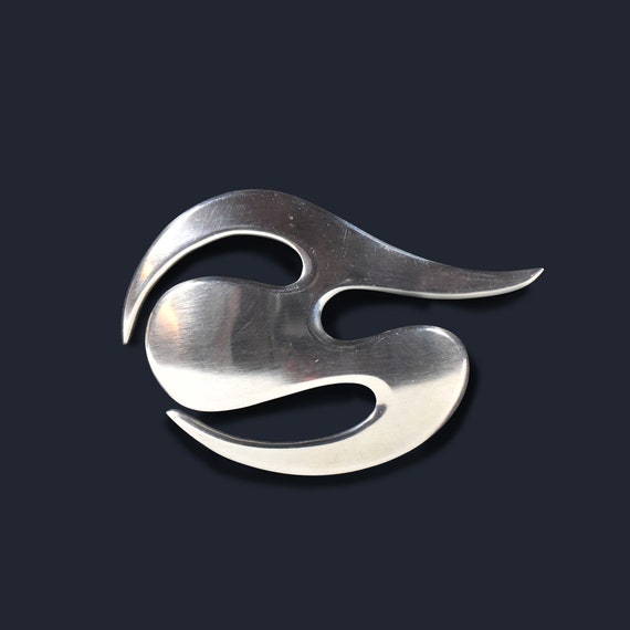 Modernist Sterling Denmark Pin