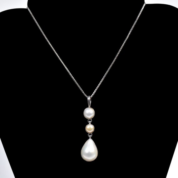 aCleoni Silver Pearl Pendant - image 2