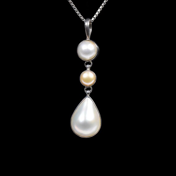aCleoni Silver Pearl Pendant - image 1