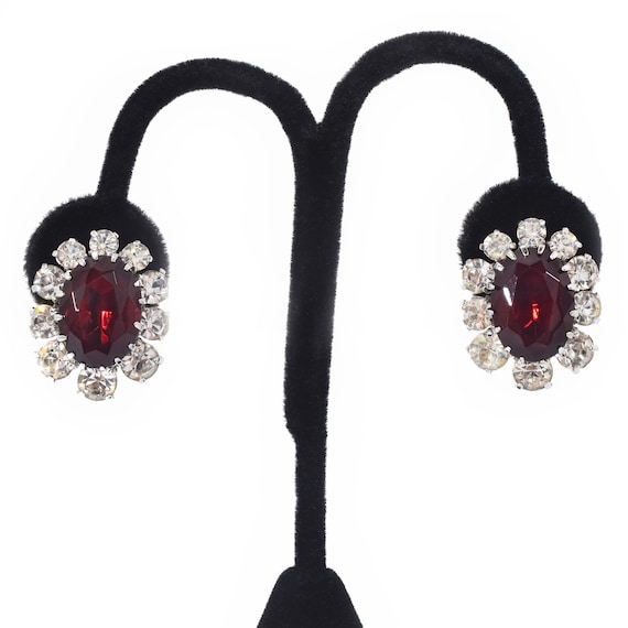 Vintage Castlecliff Rhinestone Earrings - image 1