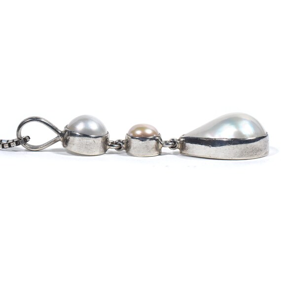 aCleoni Silver Pearl Pendant - image 5