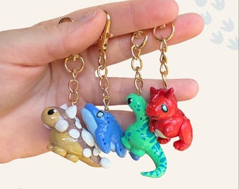 Tiny Dinosaur Keychain: Dino Lover Gift