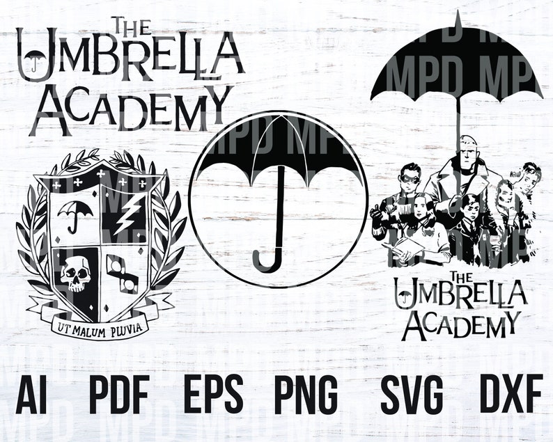 Umbrella Academy. Svg. Png. Ai. Eps. Pdf. Dxf. Clip Art. Etsy