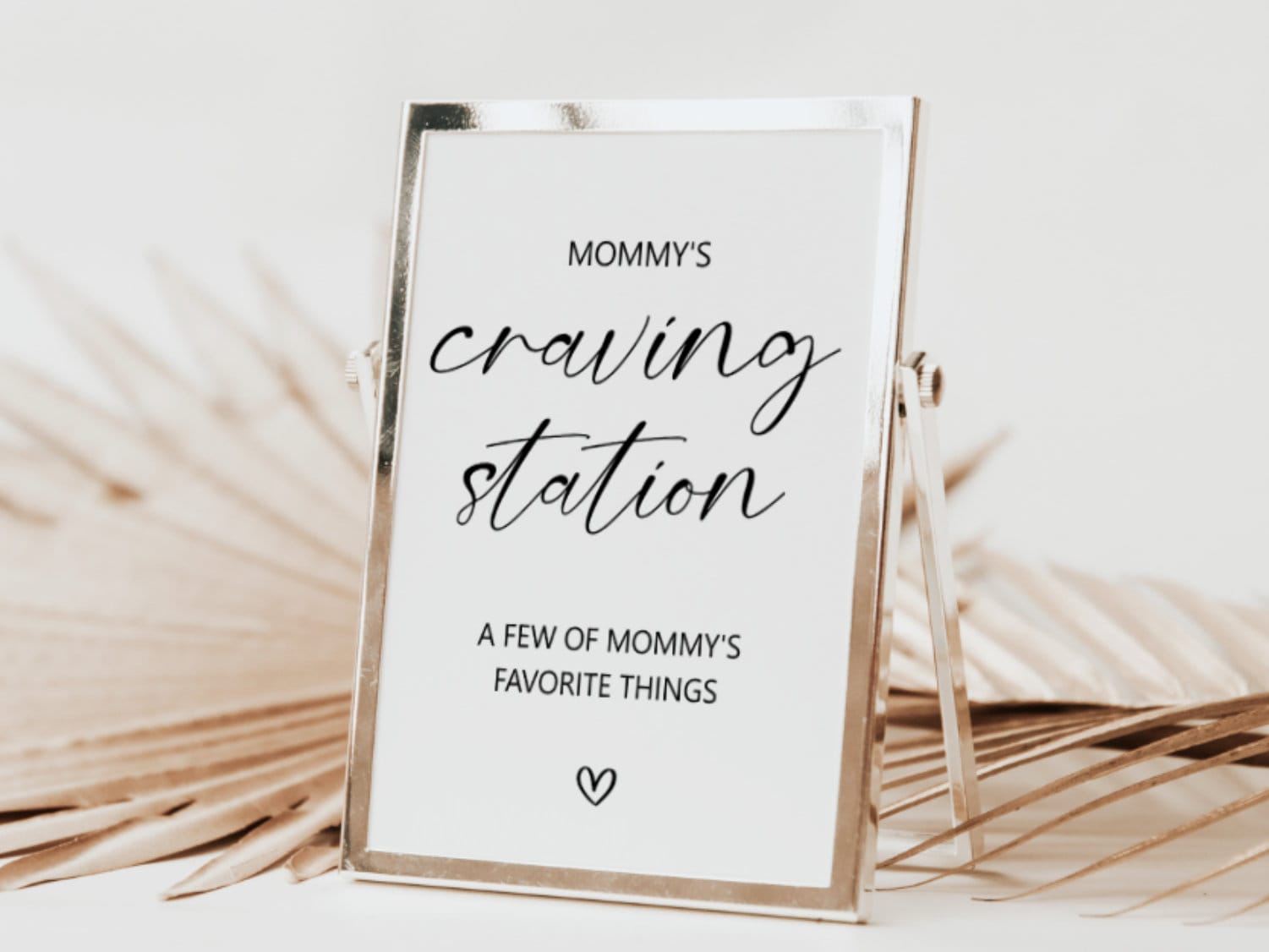 Mommys Craving Station Sign Minimalist Baby Shower Sign Dessert Station ...