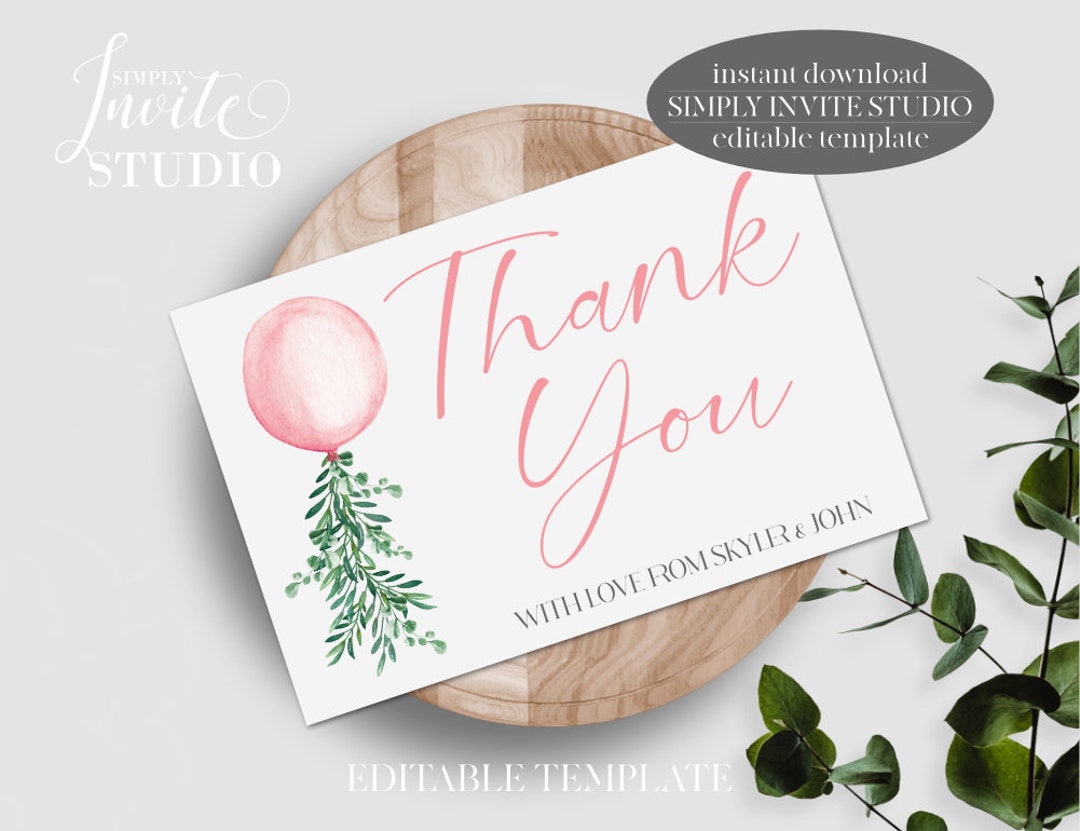 Nota de agradecimiento de baby shower para niñas, baby shower de ...