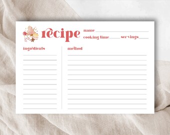 Christmas Cookie Exchange Recipe Card: Baking Spirits Bright (Digital Download)
