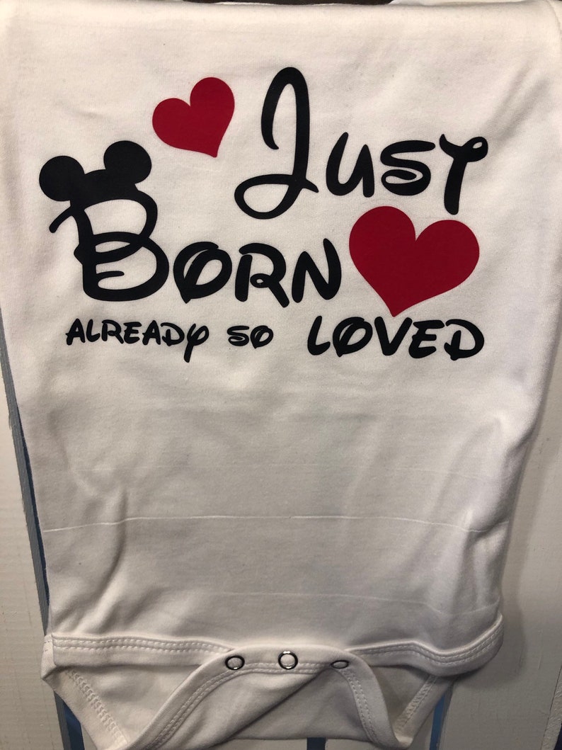 Disney Just Born Already So Loved Baby Onesie