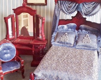 Dollhouse Bed  MFG.   French Half Tester  Bed Suite