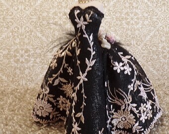 Dollhouse 70's Keni Porcelain Mannequin 1:12 "Glamour Gowns" by Ruth Bradley