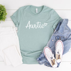 Auntie Shirt, Cute Aunt t shirt, Gift for Auntie, Announcements Auntie Shirt, Graphic Shirt, Women Shirt, Gift For Her,  Ink and Quotes