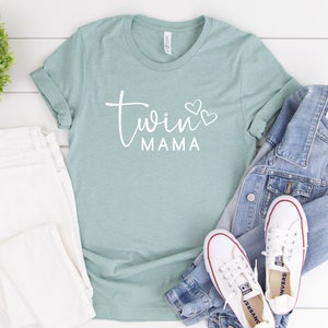 Cute Twin Mama Shirt, Graphic Shirt, Twin Mom Shirt, Cute Mom Gift, Gift For Twin Mom, Mother's Day Gift, Women Shirt, Ink and Quotes
