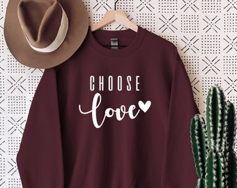 choose love jumper