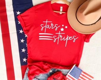 Stars and Stripes Shirt: 4th of July Patriotic Tee