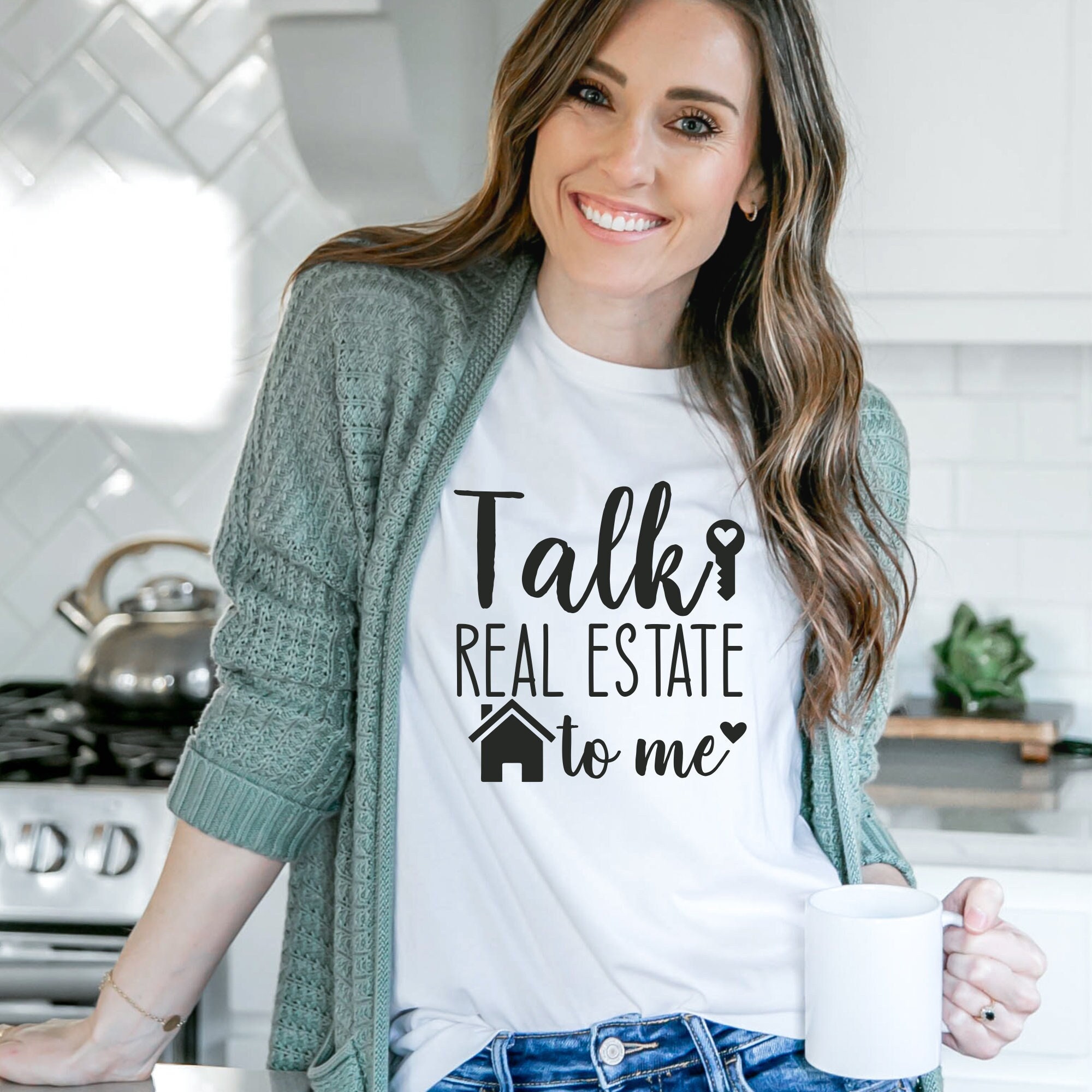 Talk Real Estate to Shirt Cute Realtor Real Estate Etsy