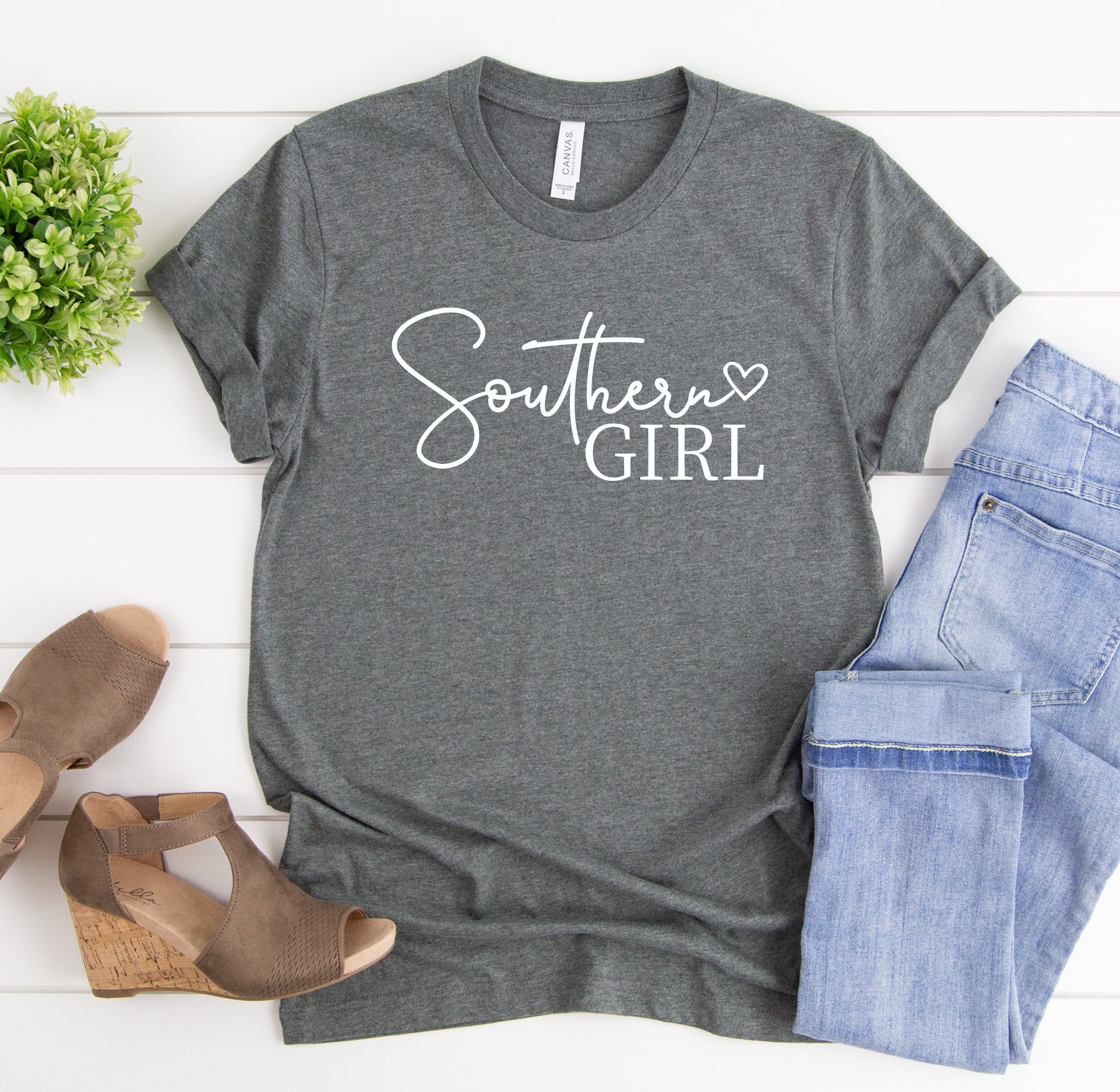 Southern Girl Shirt, Cute Southern Tee, Southern T-shirt, Gift for Her,  Cute Women Shirt, Ink and Quotes 