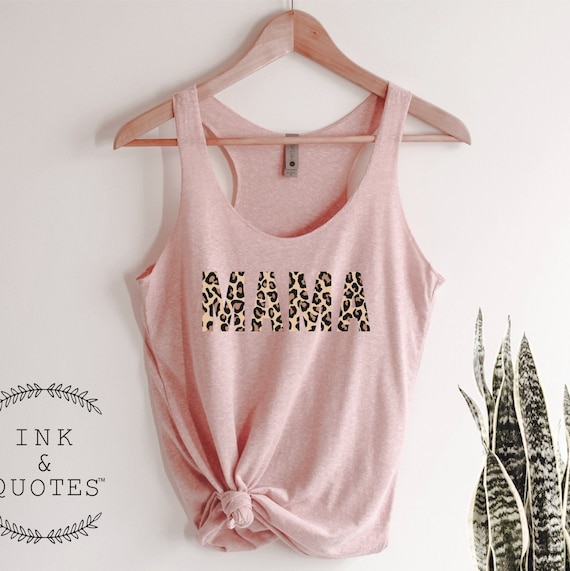 Leopard Mama Tank Top Animal Print Fitness Tank Top Women Workout Tank Gym Tank Top Gift for Her Ink and Quotes Etsy