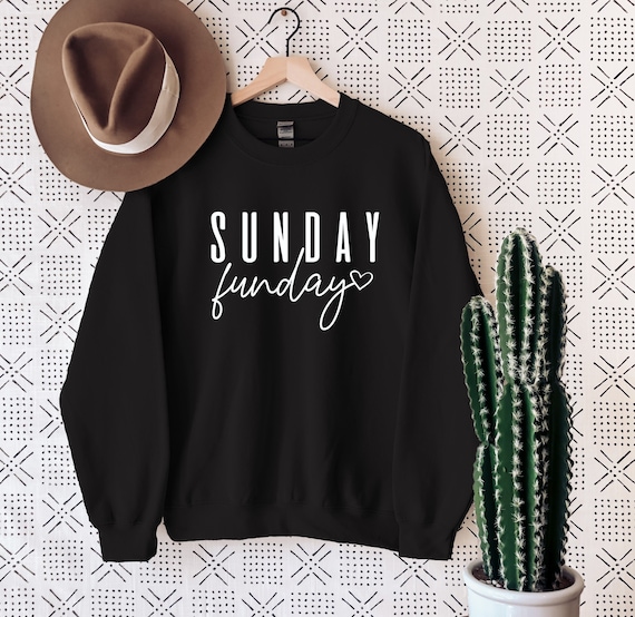 Sunday Funday Sweatshirt: Gildan Fleece Crewneck