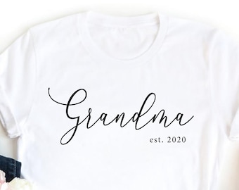 Personalized Grandma Shirt, Nana Shirt, Personalized Grandma Gift, Christmas Gift for Grandma, Customized Mother's Day Shirt, Grandchildren