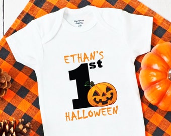 Personalized Baby Onesie, First Halloween onesie, Bodysuit, Custom Name Onesie, Halloween Onesie Gift, Personalized Gift, Onesie for baby