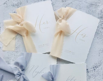 Vows Books, Vows Booklet, Engagement Gift, Bridal Shower Gift, Vow book Personalized, Wedding Gift, Custom Vows card, Wedding Keepsakes