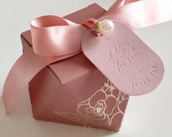 Wedding Favors for Guests | Party Favors | Candy Boxes | Party Supplies | Bridal Shower | Decor | Personalized Tag | Gift Boxes