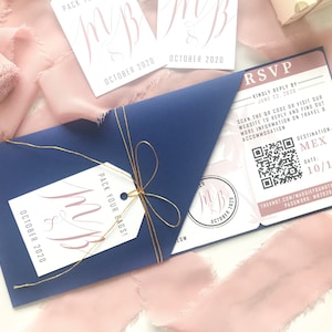 Blush Bording Pass Einladungen, Hochzeitseinladungen, Hochzeitseinladungen, Hochzeitseinladungen, Hochzeitseinladungen, Altrosa Lädt ein