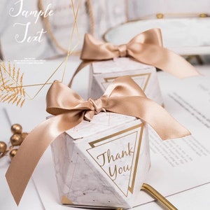 Wedding Favors for Guests | Champagne Party Favors | Candy Boxes | Party Supplies | Bridal Shower Decor | Champagne Gold Boxes | Gift Boxes