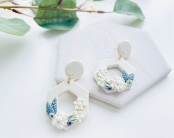 Bridesmaid Gifts, Bridesmaid Proposal Gift Set, Polymer Clay Earrings, Gifts for Bridesmaids, Bridal Party Gifts, Dangle Earrings