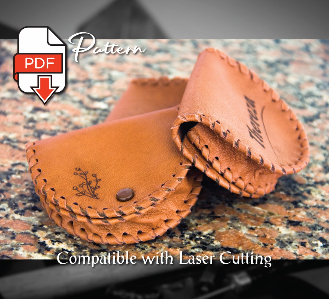 Leather Coin Purse Pattern/wallet Template/leather Etsy