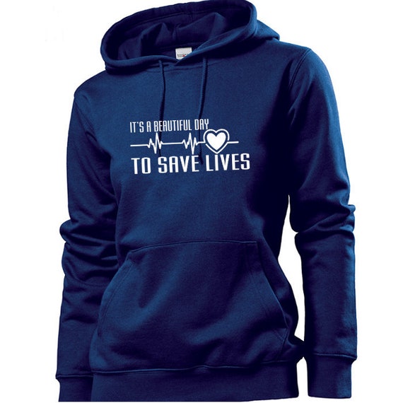 Grey's anatomy hoodie it's a beautiful day to save lives Clearance
