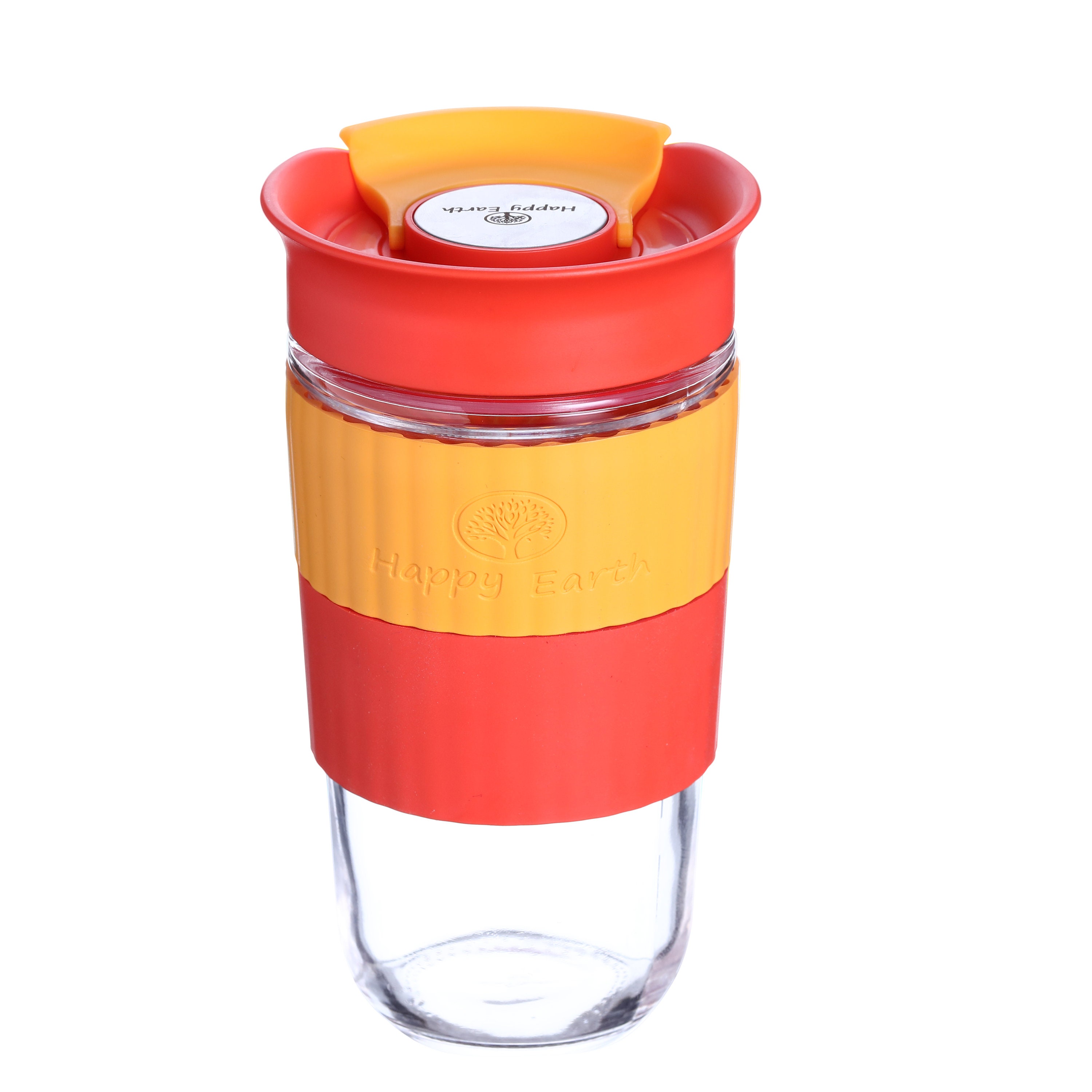 Solecup Reusable Glass Travel Cup Spill Proof Insulated Coffee Mug