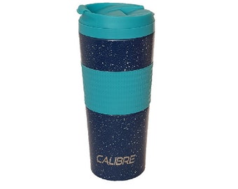 Starburst (Calibre) by Happy Earth (400ml, Double Wall high Grade Stainless Steel Travel Mug, Vacuum Insulated, Spill Proof lid, BPA Free)