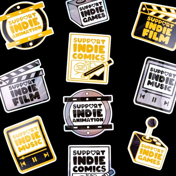 Support Indie Artists Stickers