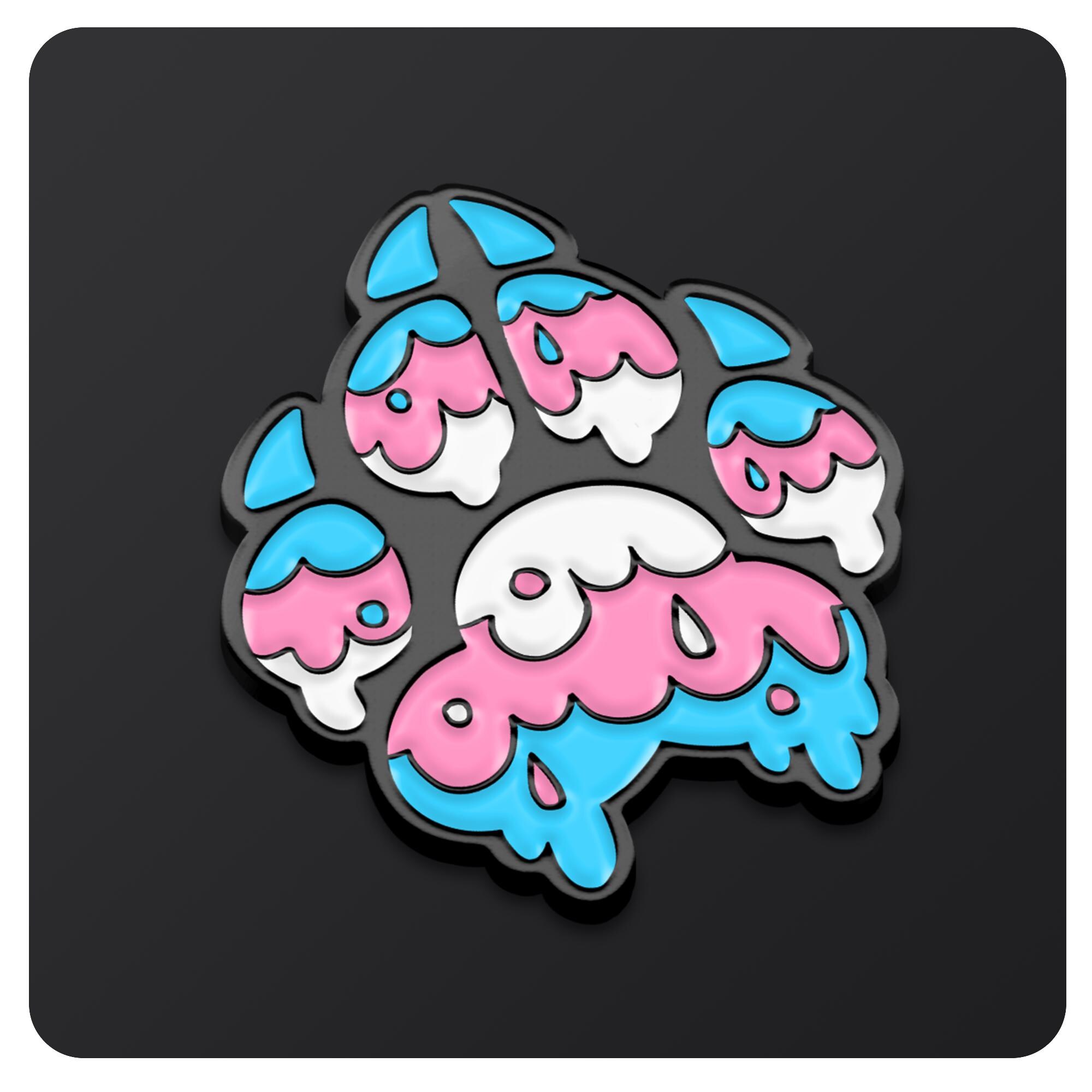 Furry Pride Paw Enamel Pins – LGBTQ Pride Pin, Rainbow Paw Pin, Trans ...