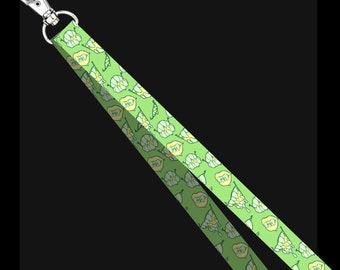 Creepy Monster Mouth Lanyard – Cartoon Horror Badge Holder, Goth Alt Aesthetic Keychain Strap, Halloween Furry Lanyard Gift