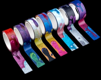 Pride Washi Tape – LGBTQ Slime Journal Tape, Scrapbooking Bullet Journal Supplies, Queer Stationery