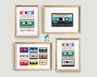 Personalizable Cassette Tape Prints
