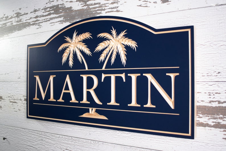 family-last-name-house-sign-with-palm-trees-personalized-etsy