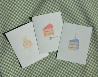Birthday Cards - Set of 3