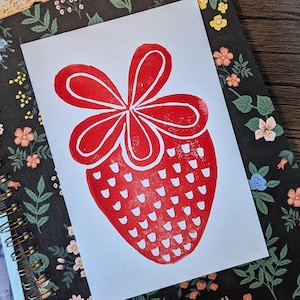 Strawberry Postcards (set of 3)