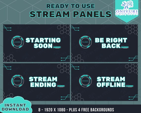 Sci-fi Twitch Overlay Animated X8 Techno Scenes Starting - Etsy Sci-fi Twitch Overlay Animated X8 Techno Scenes Starting - Etsy
