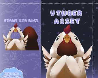 VTUBER Assets - Chicken Cloak | Blanket | Twitch | Streaming Asset | Discord | Custom | Jacket | PNGTuber | GIFTuber | Accessory | Bird |