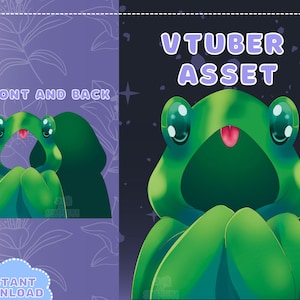 VTUBER Assets - Frog Cloak | Froggy Blanket | Twitch | Streaming | Discord | Kawaii Jacket | PNGTuber | GIFTuber | Accessory | Cute | Emotes